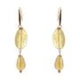 Boucles d'oreilles pendants à perles et strass, 9108 Doré