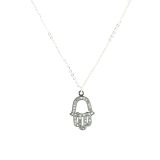 Ahsleen "fatma hand" stainless steel necklace