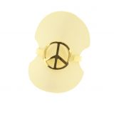Ring stainless steel "peace and love" YNESS