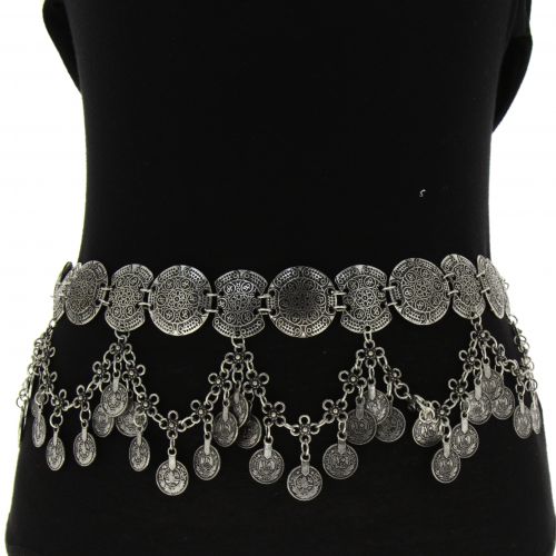 Woman's Lady Fashion Metal Chain Style Belt, VALERIE