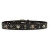 Embroidered Flowers Leather Women Belt, LANA