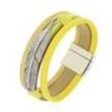 Leatherette cuff bracelet Jone 9695