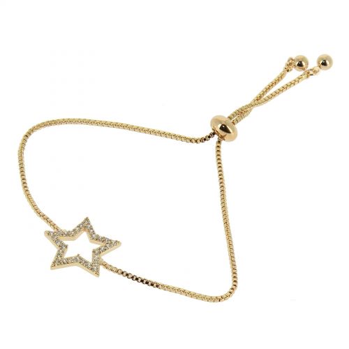 Bracelet rhinestone adjustable star KALYCIE
