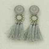 Hanging fringed tassel earrings, MELINA