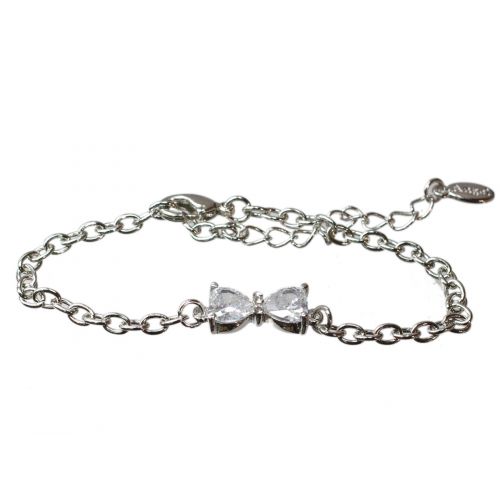 Bracelet Cubic Crystal Zirconia Adjustable Bowtie for Women and Girls REECE