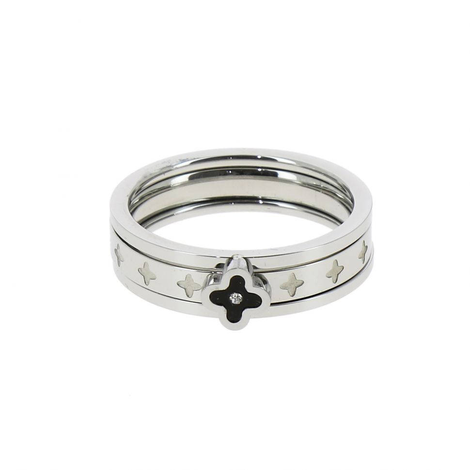 Ring stainless steel Clover CELIA