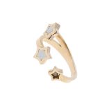 Ring stainless steel, Star JULIA Pink Gold