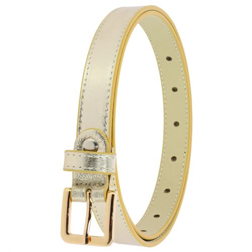 Cintura 2 cm vera pelle italiana per le donne, LINDA