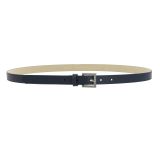 Cinturón de 2 cm cuero italiano genuino para las mujeres, LINDA