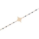 Bracelet femme acier inoxydable adjustable perle HACI