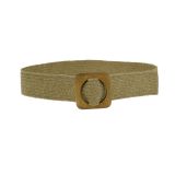 Cintura intrecciata in vita con fibbia in legno, Fatto in Francia, CHARLOTTE