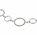 Ceinture chaîne pendantes à strass et anneaux pour femme , ATEA