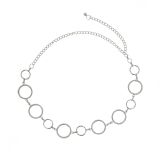 Ceinture chaîne pendantes à strass et anneaux pour femme , ATEA