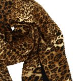 Plissierter Damenschal mit Leopardenmuster, MARYJO