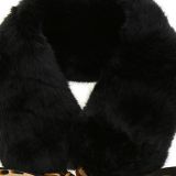 Acrylic fur scarf, Leopard, winter collar CHANTAL