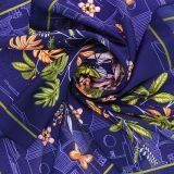 Schal für Frauen 70 x 70 cm Polyester, Hohe Qualität, Seidensensation, BASMA