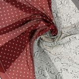 Bufanda para mujer 70 x 70 cm poliéster, alta calidad, sensación de seda, SEVANA