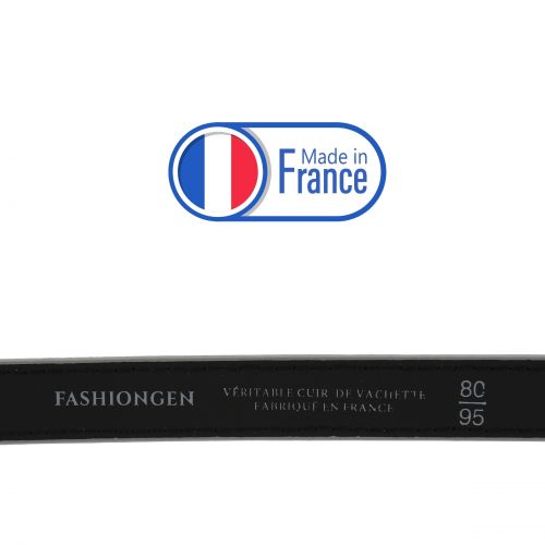 Ceinture femme 2 cm Véritable CUIR ITALIEN, LINDA