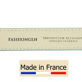Damengürtel aus italienischem Leder, LUNA, hergestellt in Frankreich