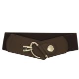 Cintura elastica da donna in Vera Pelle di Vacchetta, DARLENE