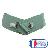 Cowhide leather elastic belt for women, DARLENE