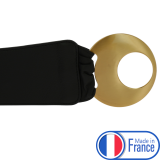 Ceinture en Cuir véritable large femme boucle ronde croisé SOLAINE