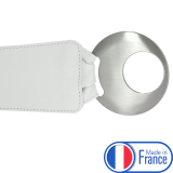 Ceinture en Cuir véritable large femme boucle ronde croisé SOLAINE