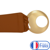 Ceinture en Cuir véritable large femme boucle ronde croisé SOLAINE