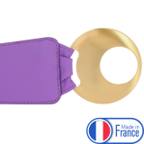 Ceinture en Cuir véritable large femme boucle ronde croisé SOLAINE