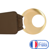 Ceinture en Cuir véritable large femme boucle ronde croisé SOLAINE