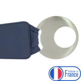 Ceinture en Cuir véritable large femme boucle ronde croisé SOLAINE