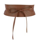 Woman Italian leather Obi belt, CASSIANE