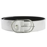 Ceinture femme en Cuir Véritable LWG, largeur 5 cm, fabriqué en France, Maura