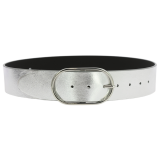 Ceinture femme en Cuir Véritable LWG, largeur 5 cm, fabriqué en France, Maura