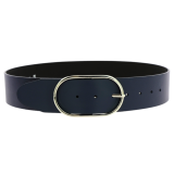 Ceinture femme en Cuir Véritable LWG, largeur 5 cm, fabriqué en France, Maura