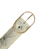Ceinture femme en Cuir Véritable LWG, largeur 5 cm, fabriqué en France, Maura