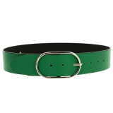 Ceinture femme en Cuir Véritable LWG, largeur 5 cm, fabriqué en France, Maura