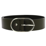 Ceinture femme en Cuir Véritable LWG, largeur 5 cm, fabriqué en France, Maura