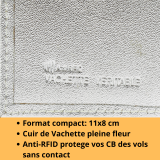 Porte cartes en cuir SAWSAN