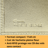 Porte cartes en cuir SAWSAN