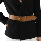 Ceinture femme en Cuir Véritable LWG, largeur 5 cm, fabriqué en France, Maura