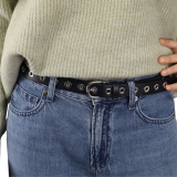 Ceinture femme Cuir à œillets, tannage végétale, fabriqué en France LIBBY