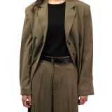Women's belt in vegetable tanned bull leather, 3 cm wide, RIVOLI