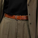 Ceinture femme en Cuir de Taureau à Tannage végétale, Ceinture femme de 3 cm de largeur, Ceinture pour jeans, pantalons, RIVOLI