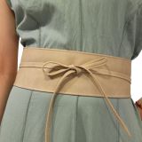 MICA large leatherette obi belt