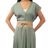 MICA large leatherette obi belt