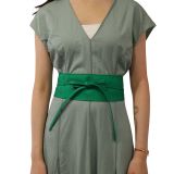 MICA large leatherette obi belt