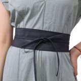 MICA large leatherette obi belt
