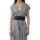 MICA large leatherette obi belt