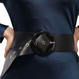 Ceinture femme Large en Cuir Pleine fleur fabriqué en FRANCE, ESTIENNE